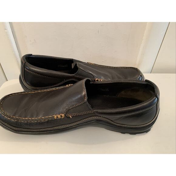 Cole Haan Tucker Venetian Black Leather Loafers CO3557 Sz 11 M Driving Slip On